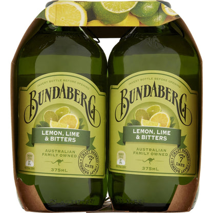 Bundaberg Lemon Lime & Bitters 375ml X 4 Pack