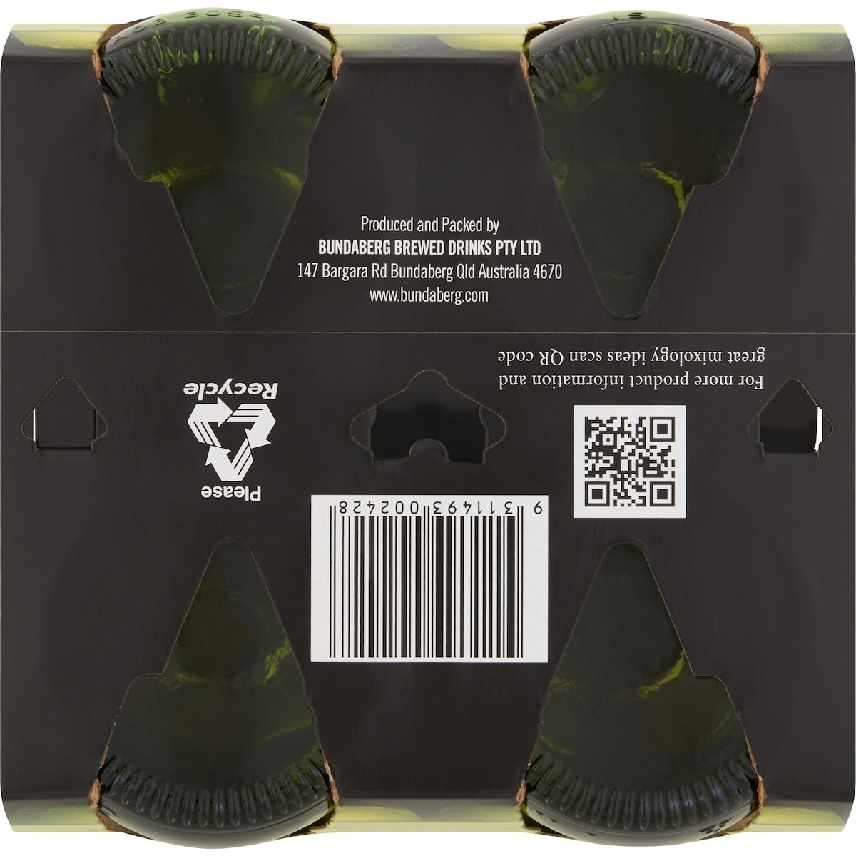 Bundaberg Lemon Lime & Bitters 375ml X 4 Pack