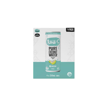 Raw C Coconut Water 4x250ml - 4 Pack