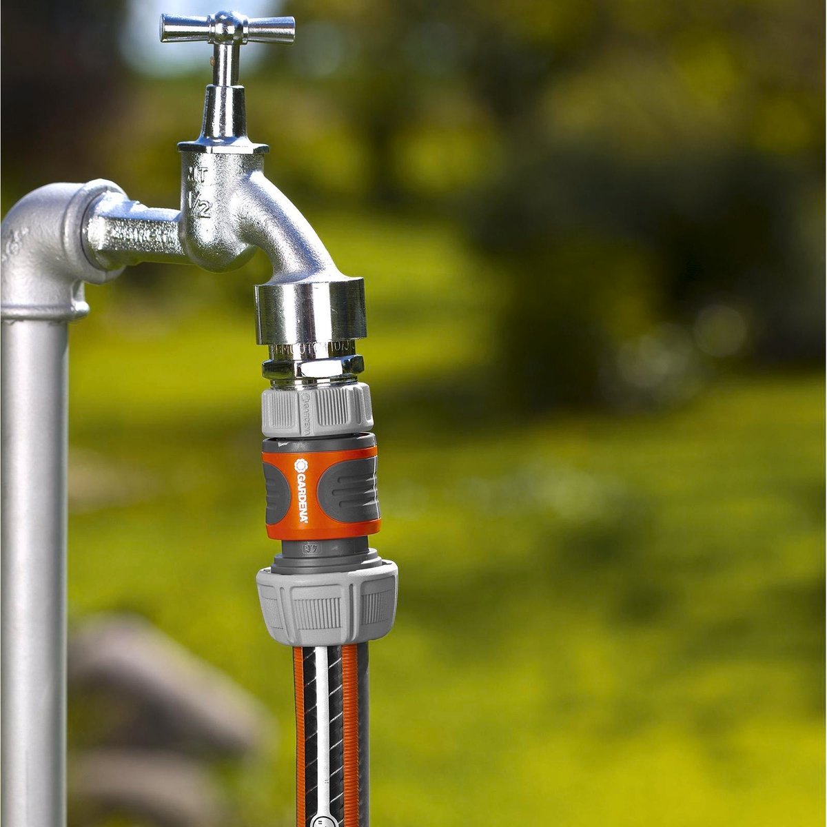 Gardena 19mm Hose Connector - Plastic - Ergonomic - UV Stabilised