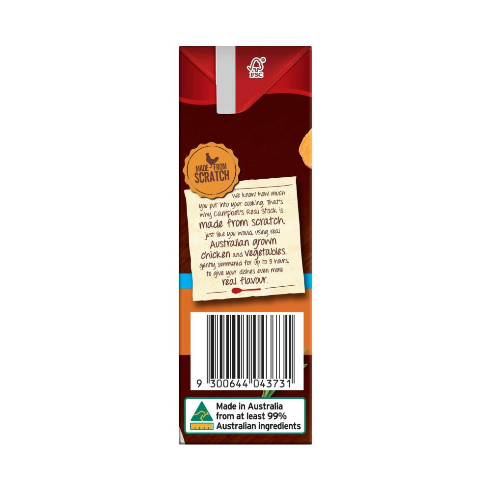 Campbell's Real Stock Chicken Stock Salt Reduced - 500mL