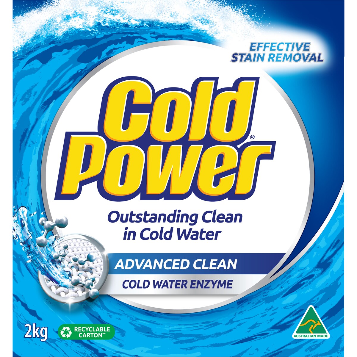 Cold Power Advanced Clean Laundry Washing Powder Detergent 2kg