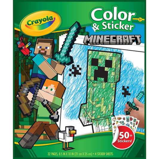 Crayola Colour & Stickers Minecraft Each