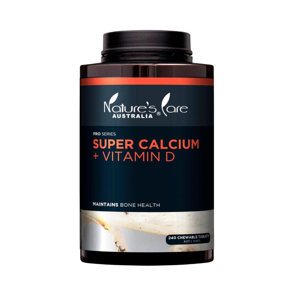 Nature's Care Pro Series Super Calcium + Vitamin D Chewable Tablets - 240 pack