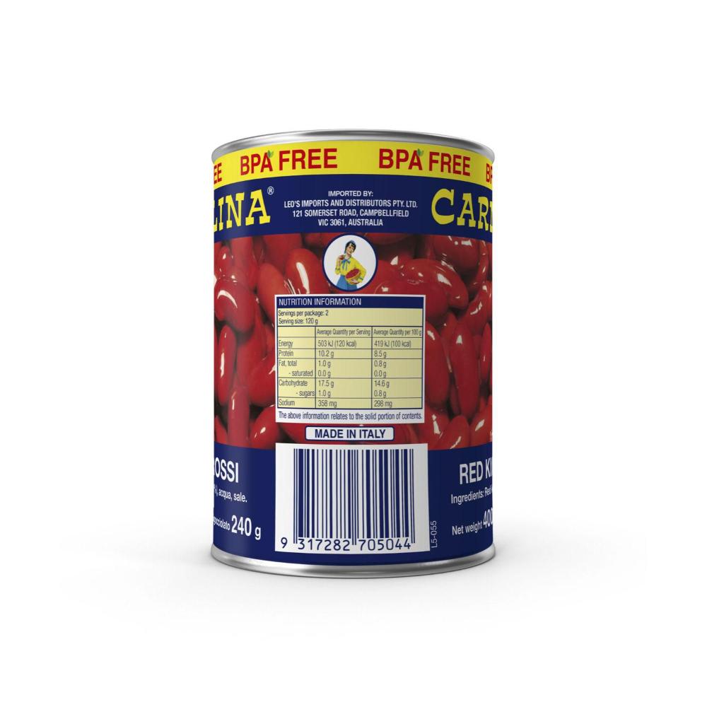 Carmelina. Red Kidney Beans - 400 GRAM