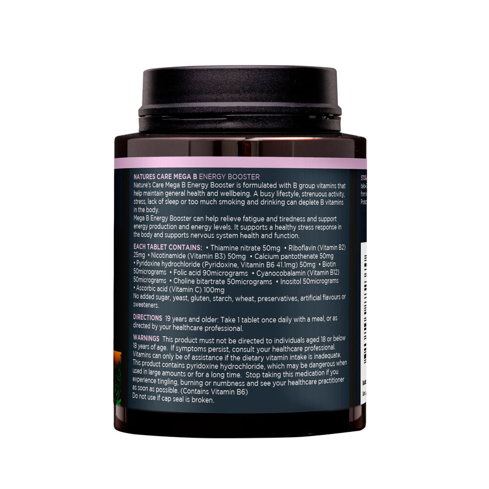 Nature's Care Mega B Energy Booster - 120 pack
