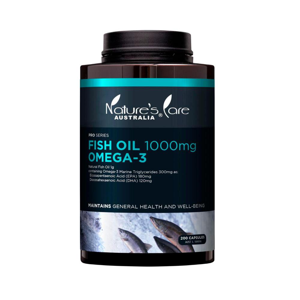 Nature's Care Pro Series Fish Oil 1000mg Omega 3 - 200 pack