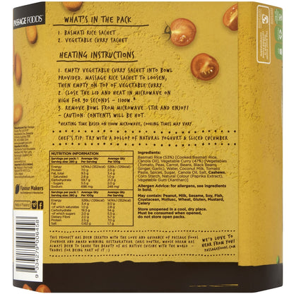 Passage To India Veg Curry Bowl Butter Masala With Rice 280g