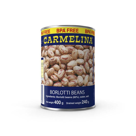 Carmelina Borlotti Beans - 400 GRAM