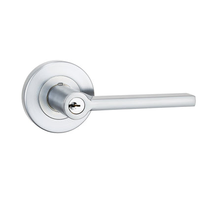 Lemaar Satin Chrome Orba Entrance Set - 65mm - C4 Cylinder - Zinc