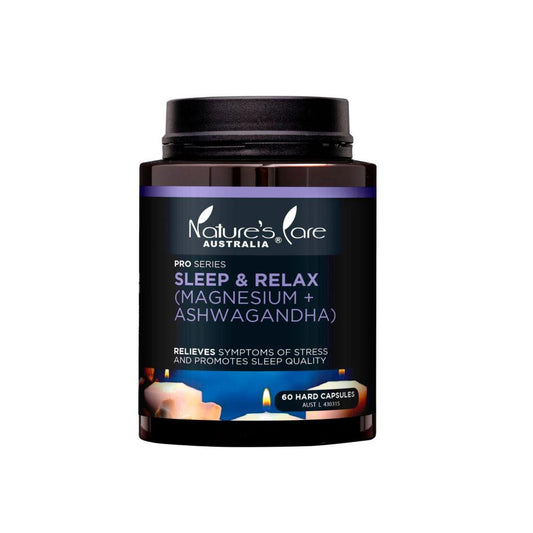 Nature's Care Pro Series Sleep & Relax Magnesium + Ashwagandha Hard ... 60 pack