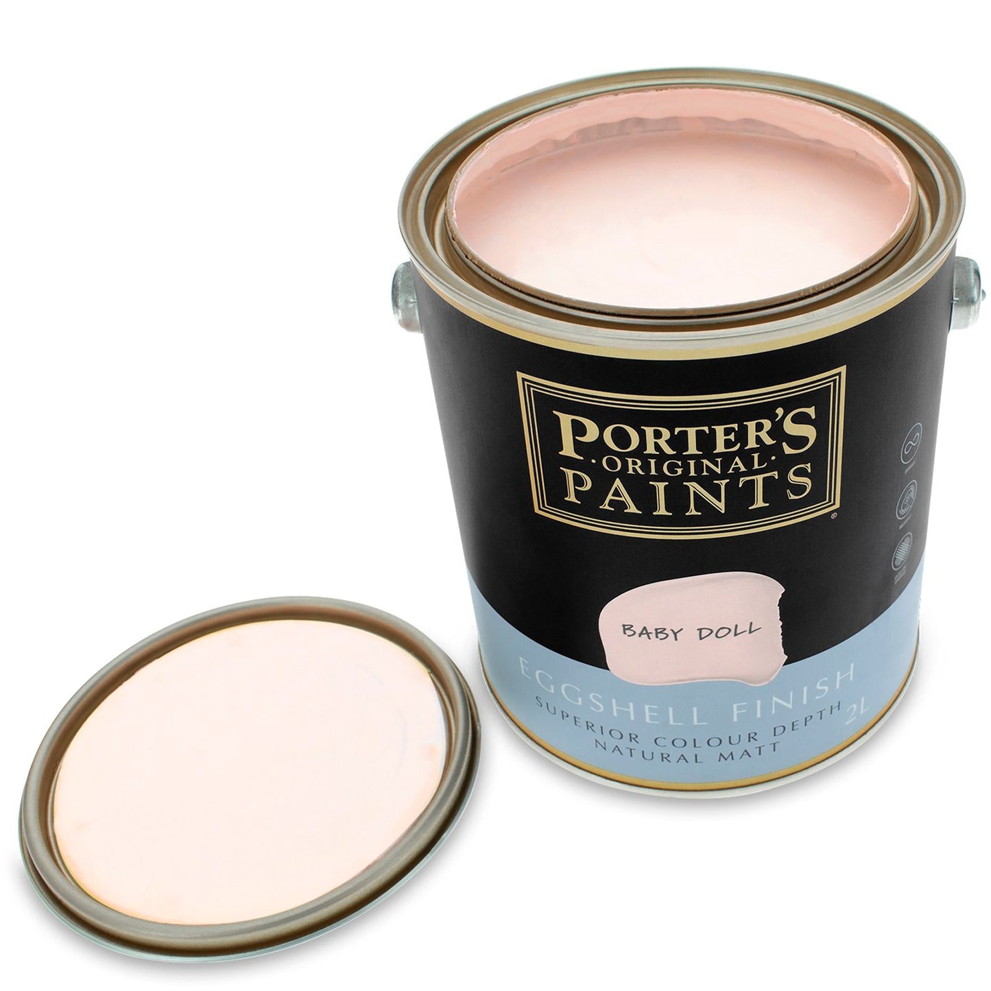 Porter's Baby Doll Washable Paint - 2L - Eggshell