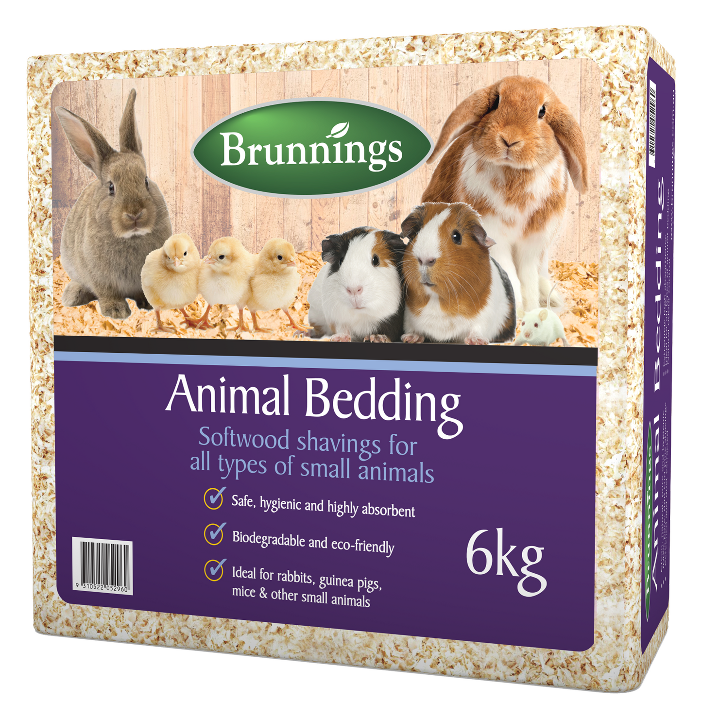 Brunnings Softwood Shavings Animal Bedding - 6kg