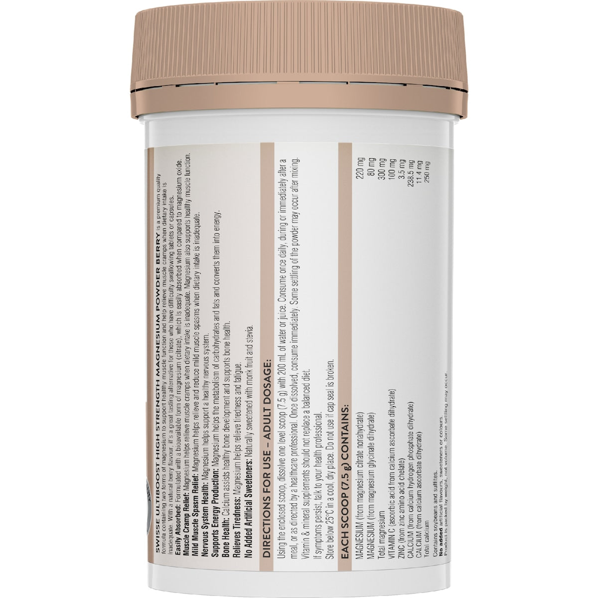 Swisse Ultiboost High Strength Magnesium Powder Berry 180g