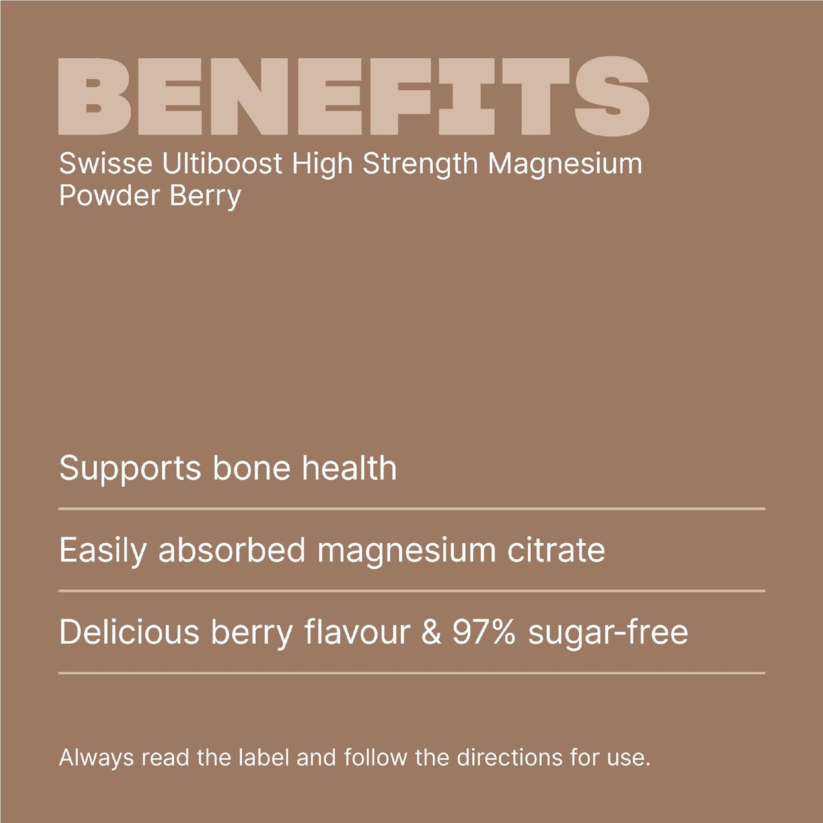 Swisse Ultiboost High Strength Magnesium Powder Berry 180g