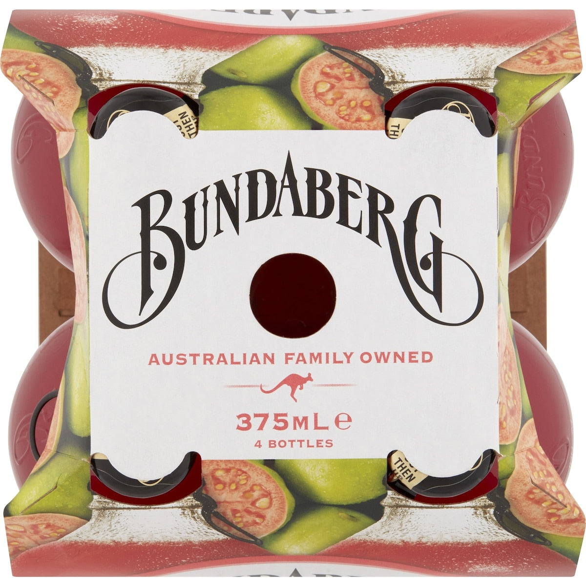 Bundaberg Guava Sparkling Drink 375ml X 4 Pack
