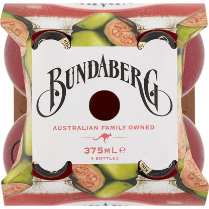 Bundaberg Guava Sparkling Drink 375ml X 4 Pack