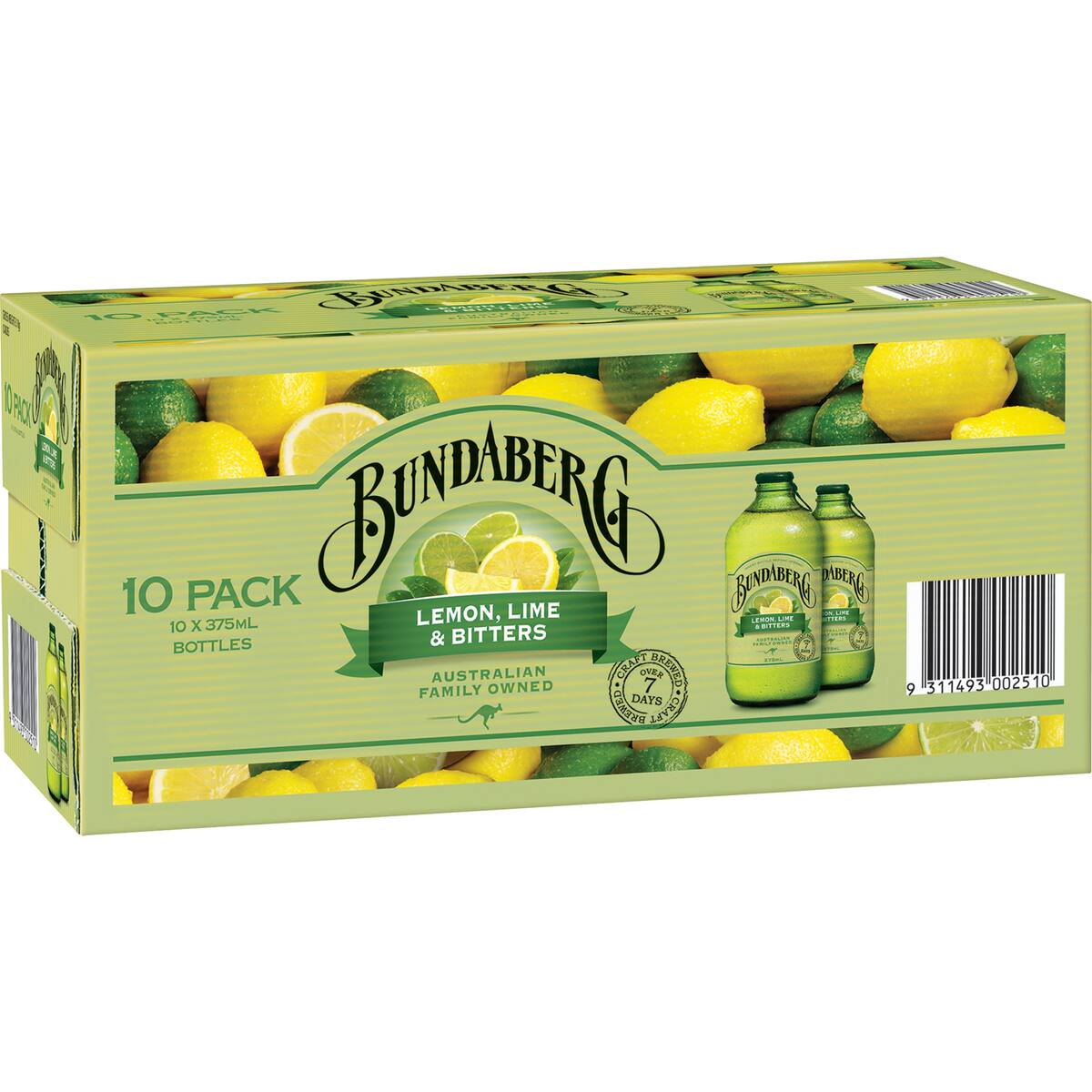 Bundaberg Lemon Lime & Bitters 375ml X 10 Pack