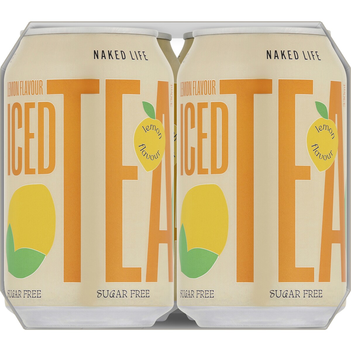 Naked Life Sugar Free Iced Tea Lemon 330ml X 4 Pack