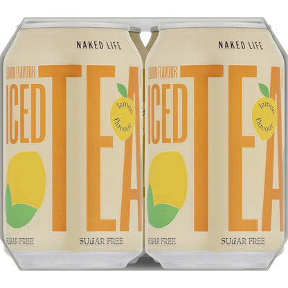 Naked Life Sugar Free Iced Tea Lemon 330ml X 4 Pack