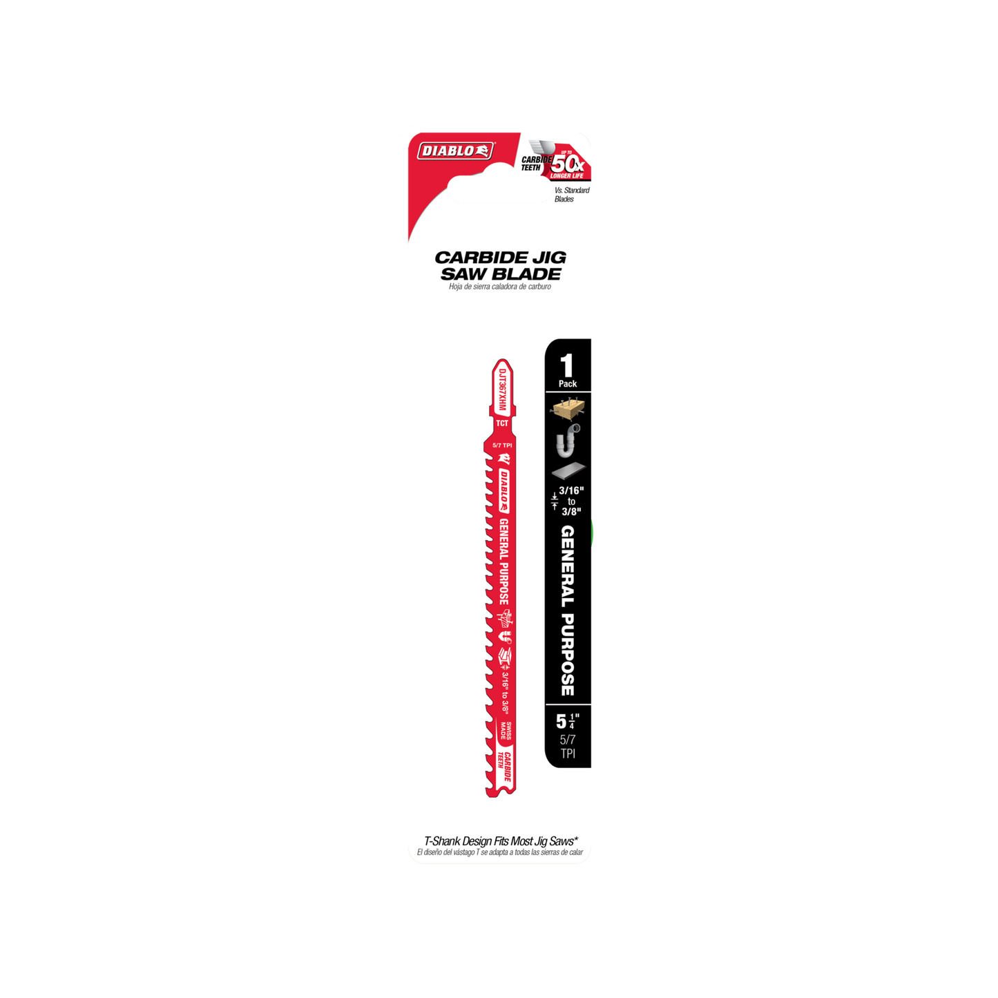 Diablo Tungsten Carbide Jig Saw Blade - 132mm