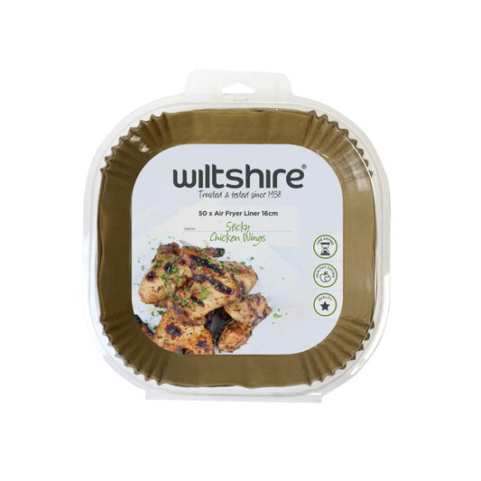 Wiltshire Square 16cm Air Fryer Paper Liners - 50 Pack