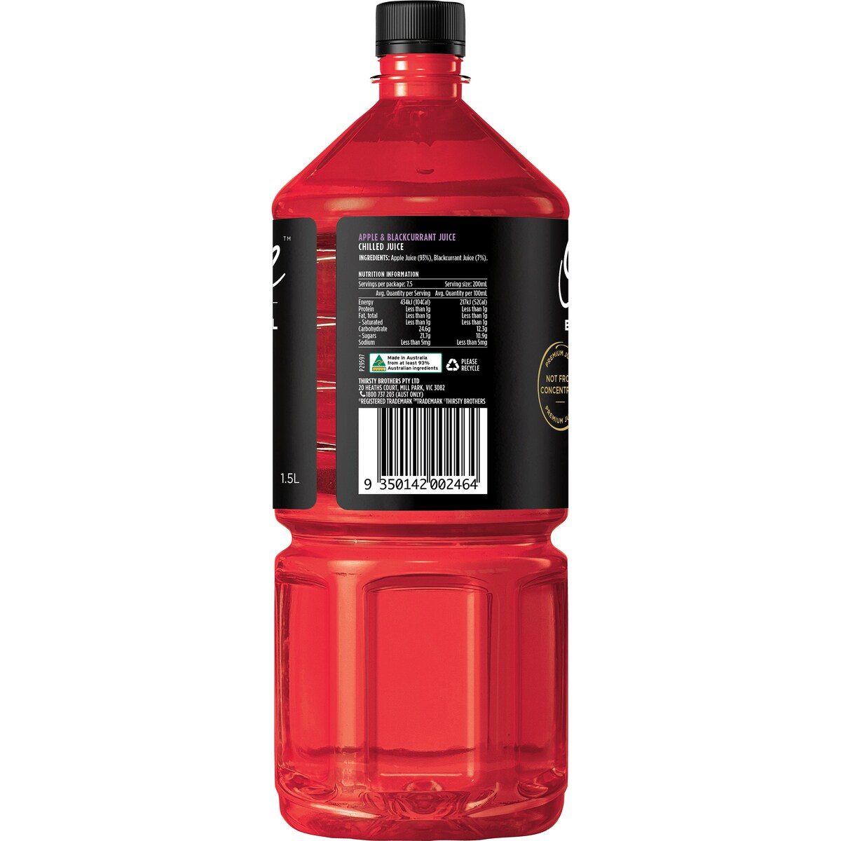 Original Juice Co. Black Label Apple & Blackcurrant 1.5L