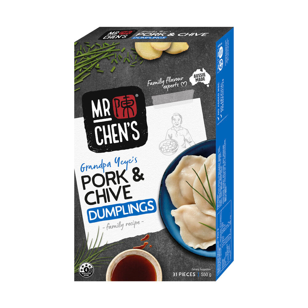 Mr Chen's Pork & Chive Dumpling - 550g