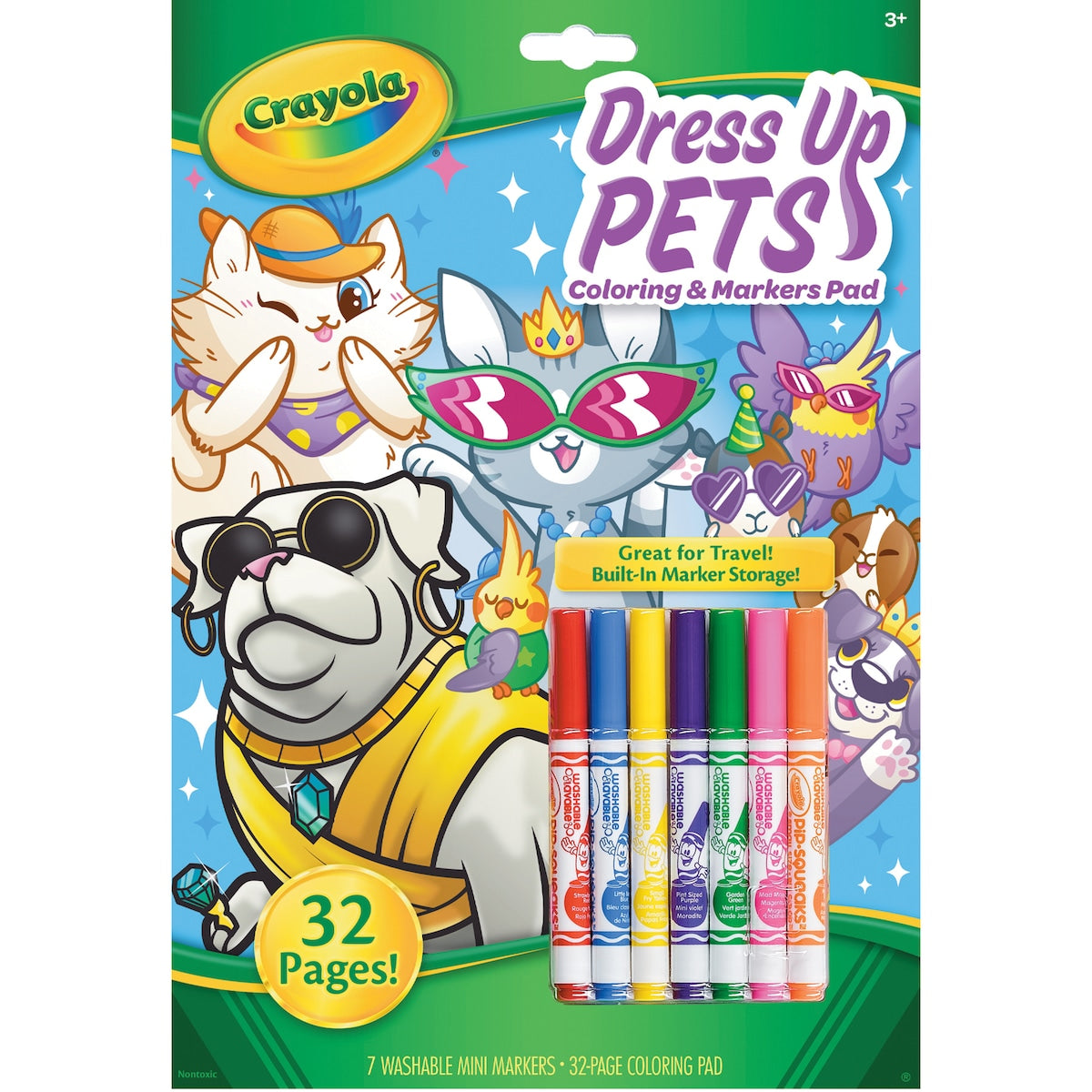 Crayola Colour & Marker Pad Dress Up Pets Each