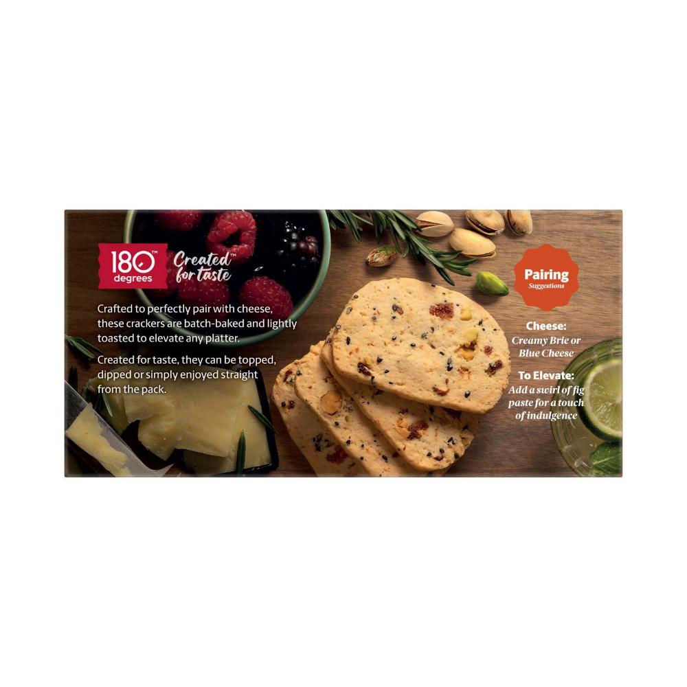 180 Degrees Toasted Apricot & Pistachio Crackers - 130g