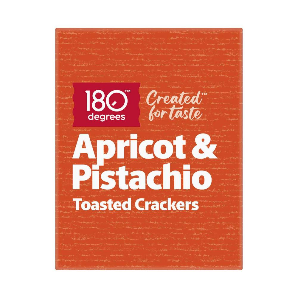 180 Degrees Toasted Apricot & Pistachio Crackers - 130g