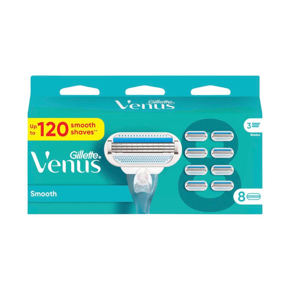 Gillette Venus Smooth Razor Blade Refills - 8 pack