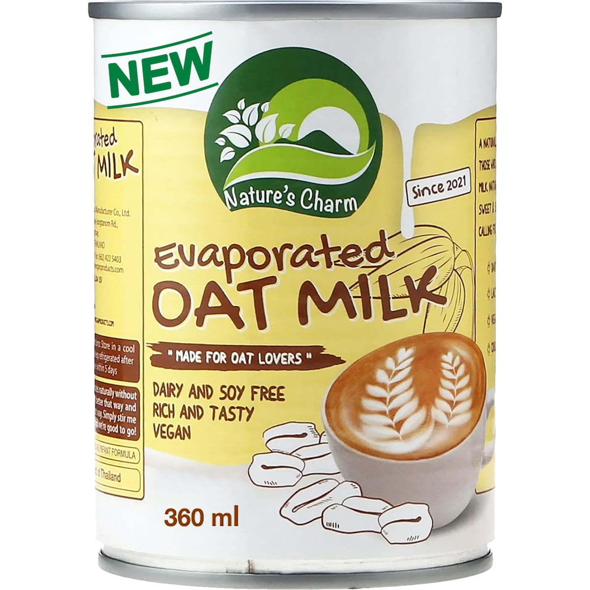Nature's Charm Evaporated Oat Milk 360ml