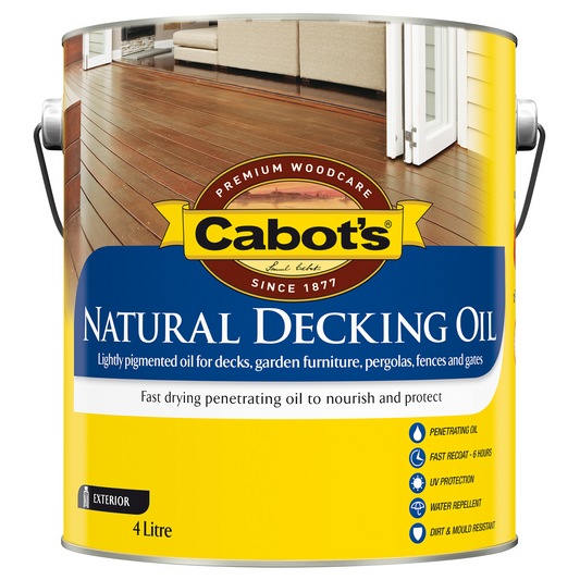 Cabot Natural Decking Oil - 4L