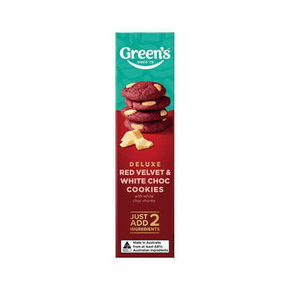 Green's Deluxe Red Velvet & White Choc Cookie Mix - 380g
