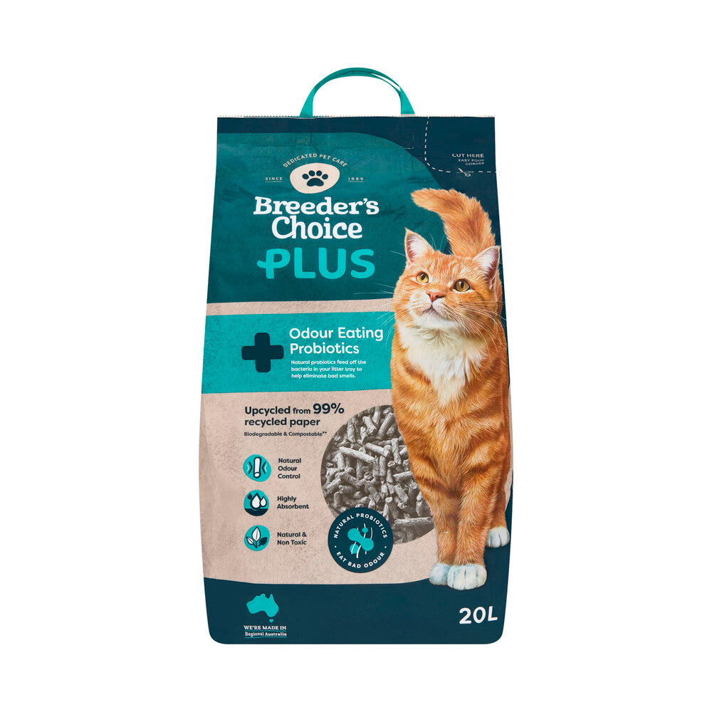 Breeder's Choice Plus Probiotic Cat Litter - 20L