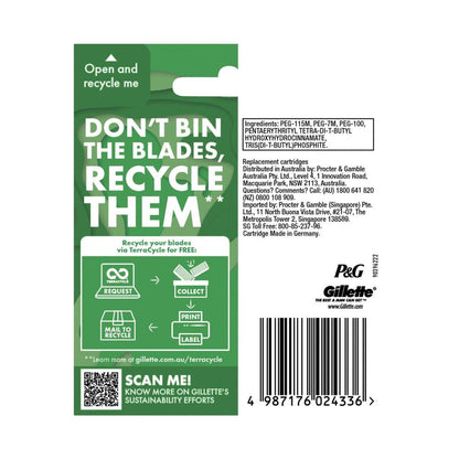 Gillette Pro Glide Power Flexball Refill Blades - 4 pack