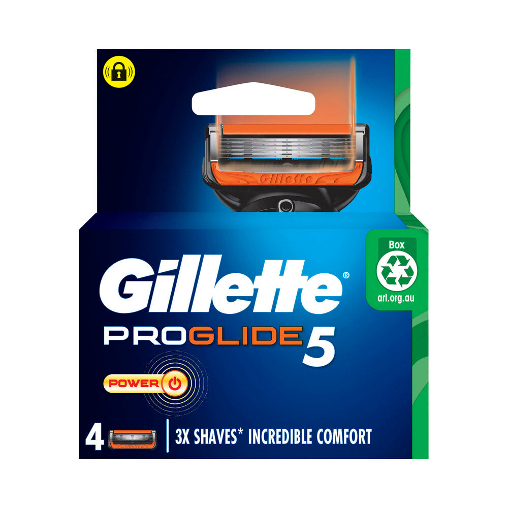 Gillette Pro Glide Power Flexball Refill Blades - 4 pack