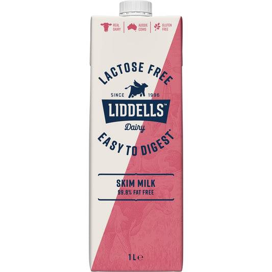 Liddells Lactose Free Skim Long Life Uht Milk 1l