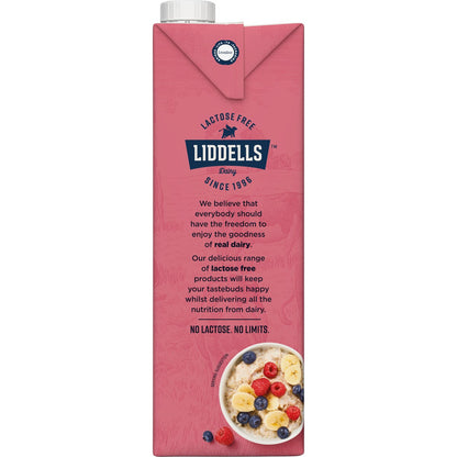 Liddells Lactose Free Skim Long Life Uht Milk 1l