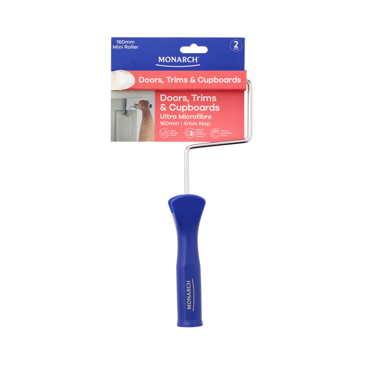Monarch Doors, Trims & Cupords Ultimate Microfibre Mini Roller 160mm 2 Piece