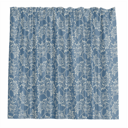 Barelli Shower Curtain - Coral Blue - 180 x 180cm
