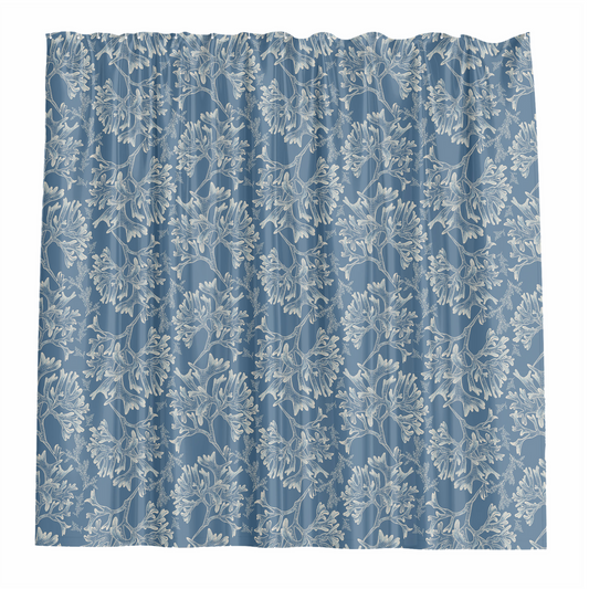 Barelli Shower Curtain Coral Blue 180 x 180cm