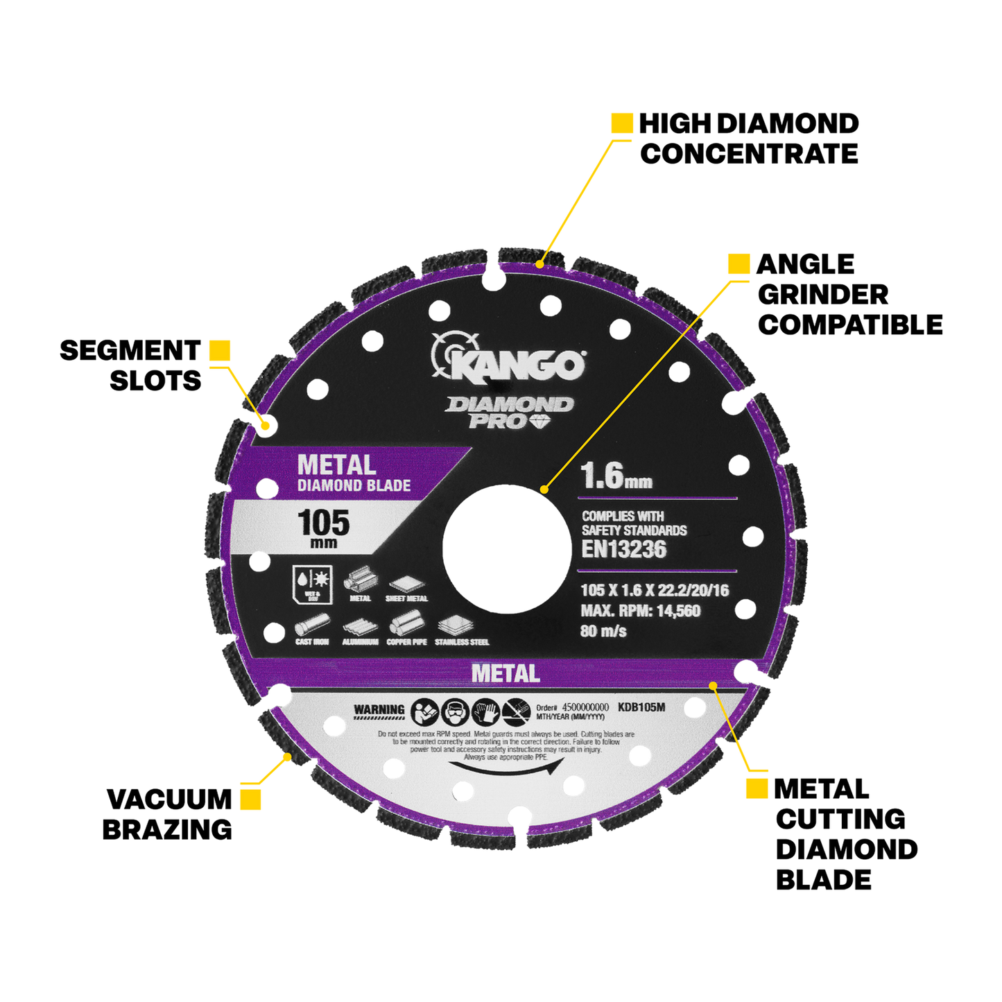 Kango Metal Diamond Blade - 105mm