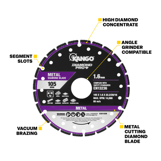 Kango Metal Diamond Blade - 105mm