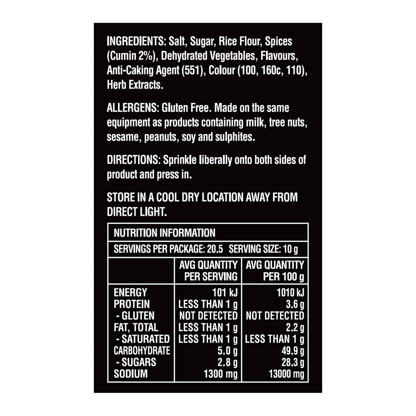 Blue Smoke Carolina Style BBQ Rub - 205g