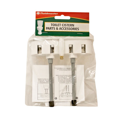 Fluidmaster Dual Flush Cistern Button - 124mm x 30mm - Plastic - White