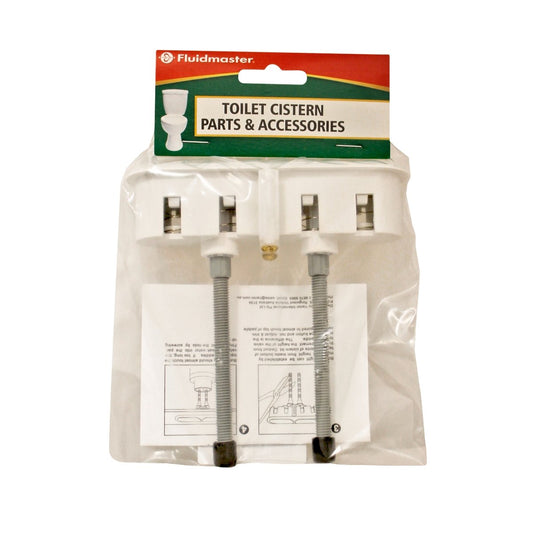 Fluidmaster Dual Flush Cistern Button - 124mm x 30mm - Plastic - White