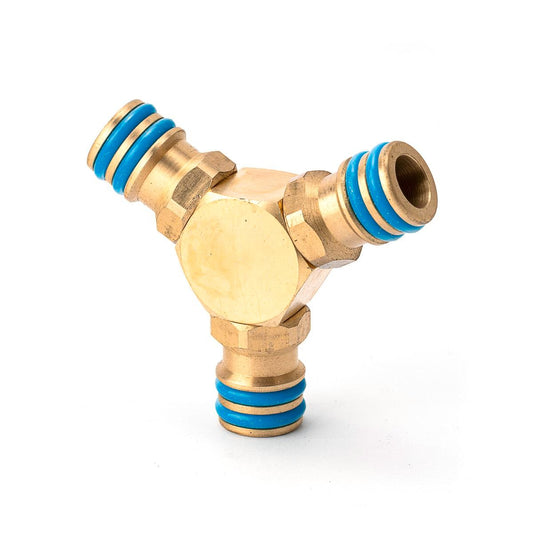 Holman 12mm Brass 3 Way Coupling Hose Fitting Durable Solution