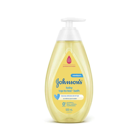 Johnson's Top-To-Toe Gentle Newborn Cleansing Tear-Free Mild Baby Bath - 500mL
